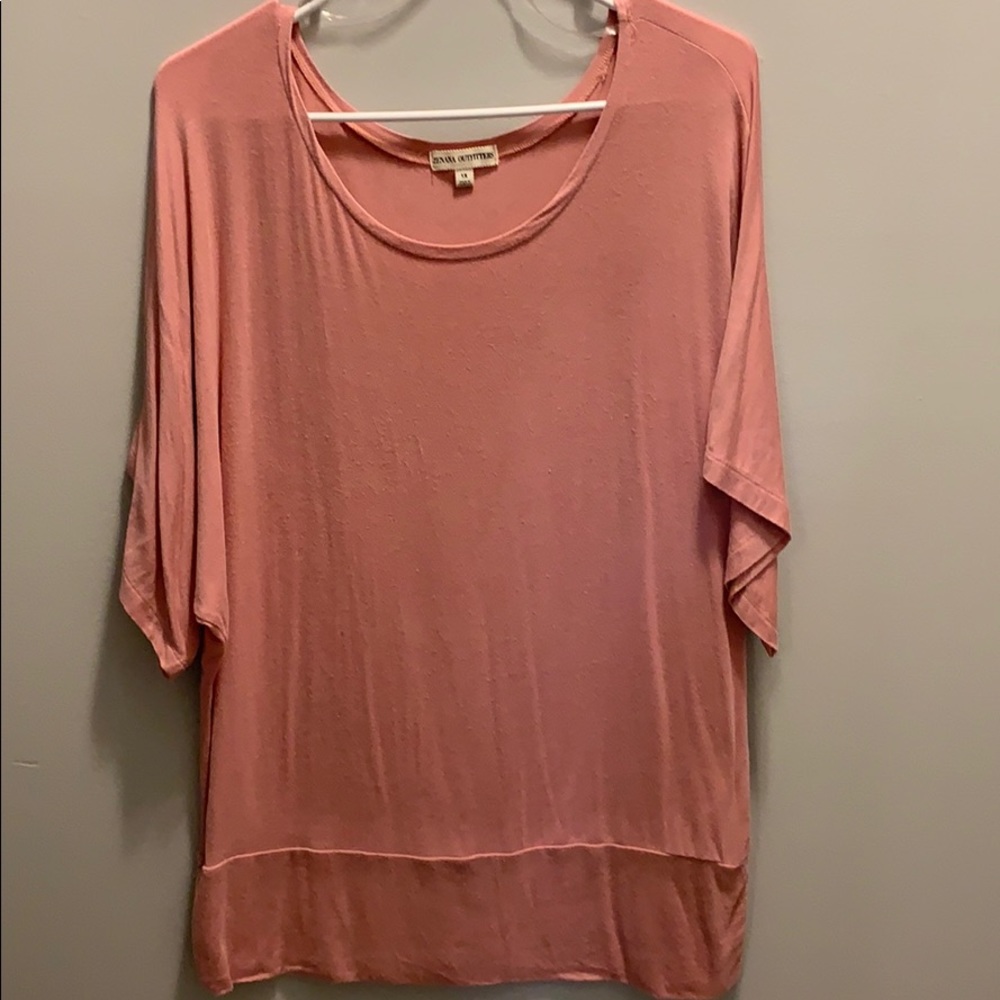 Pink dolman style top